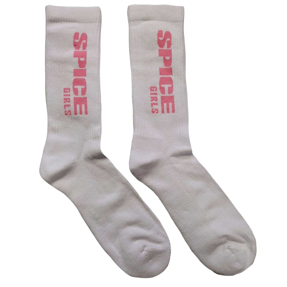 Spice Girls - Logo Chaussettes - EU 40-45 - Blanc